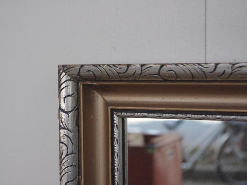 アンティークミラー 壁掛け鏡 額縁 英国 フランス シャビー シック M03