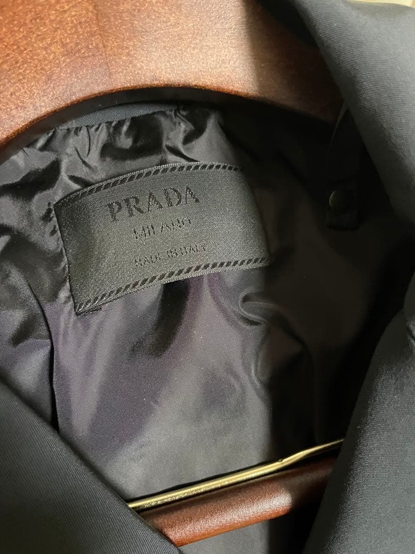 PRADA チェスターコート　ブラック　メンズ