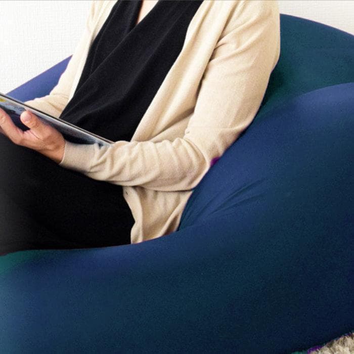 特大 人をだめにするソファ　ビーズクッション ソファ　ブルー　未開封　洗濯可能