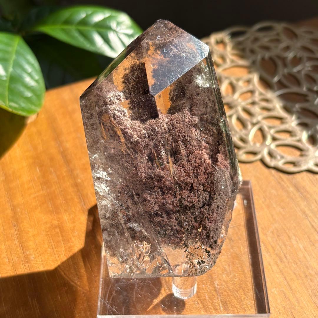 天然石 ガーデンクォーツ フリーフォーム置物166g