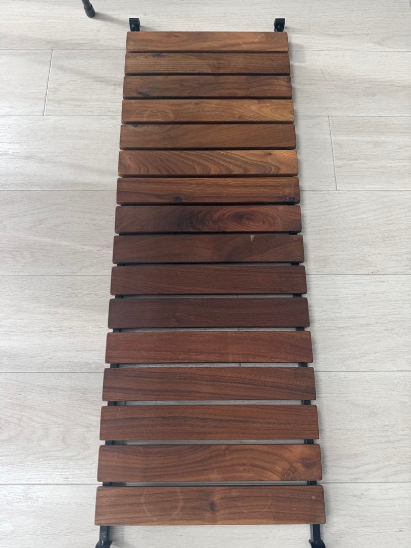 ウォルナットアイアンテーブル　オーダーメイド品