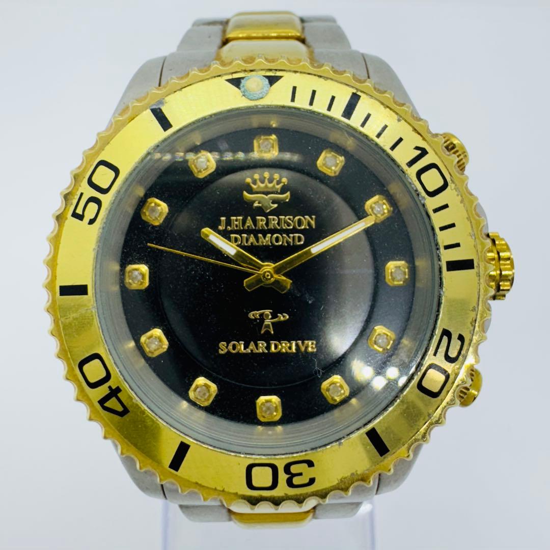 ✨J.HARRISON✨ジョン・ハリソン✨JH-023✨ブラック文字盤✨腕時計✨