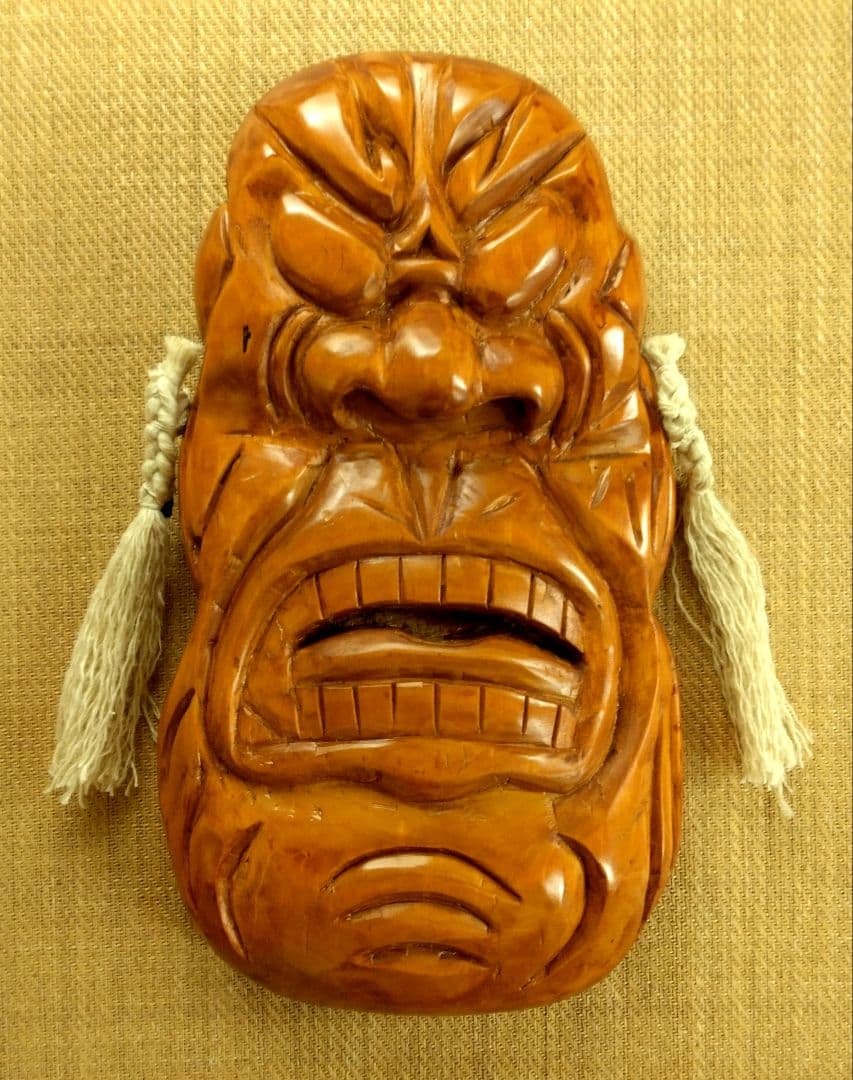 釜神様　かまがみさま　木彫り