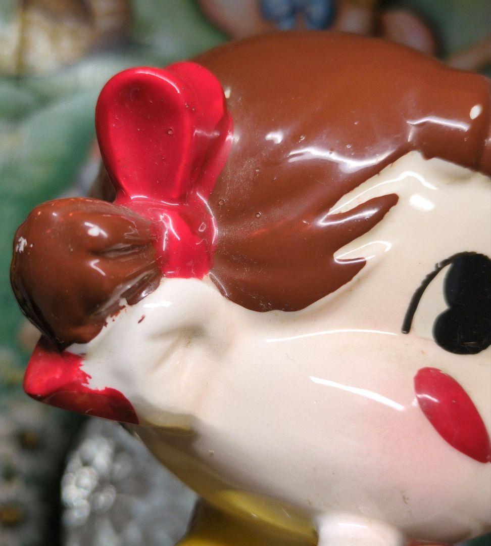 昭和レトロ 超レア!50年以上前の1970年代ペロペロキャンディペコちゃん貯金箱