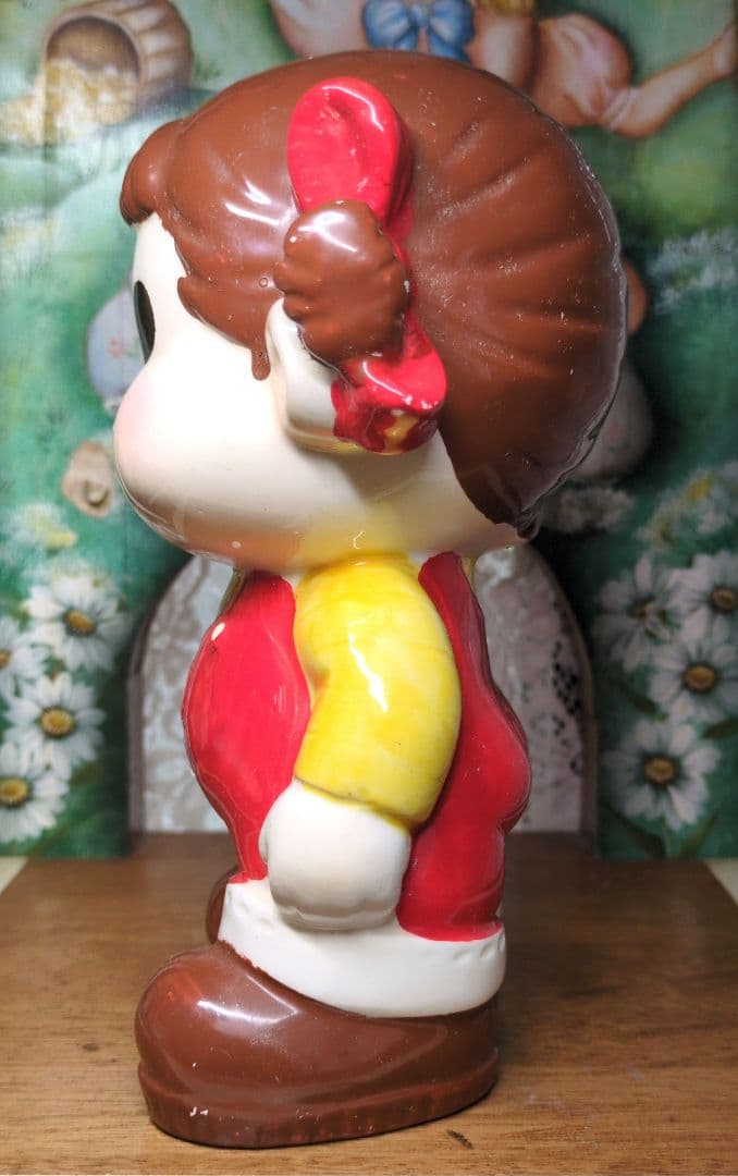 昭和レトロ 超レア!50年以上前の1970年代ペロペロキャンディペコちゃん貯金箱