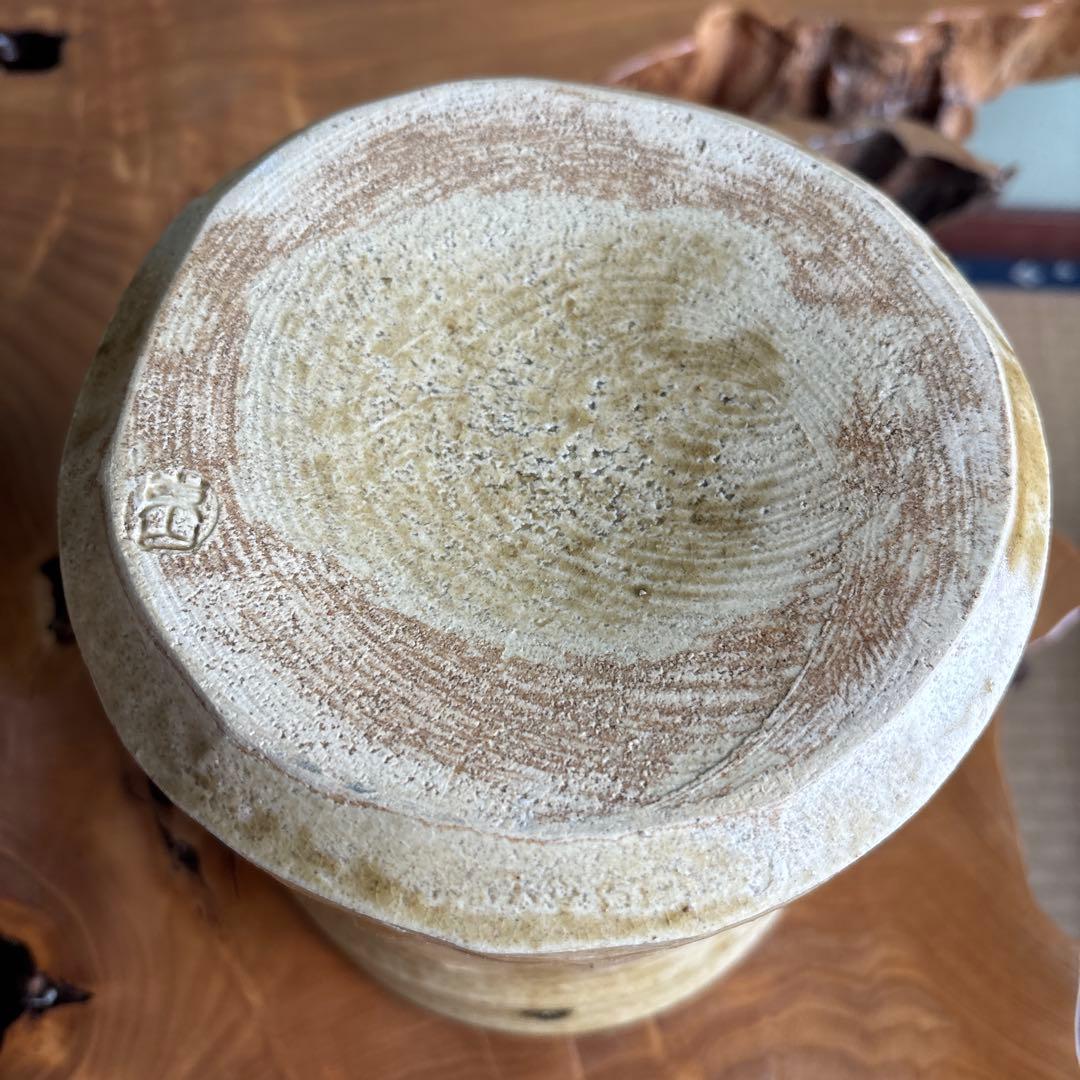 黄瀬戸 水指 野田東山(野田浅之進) 長曽窯 茶道具 共箱