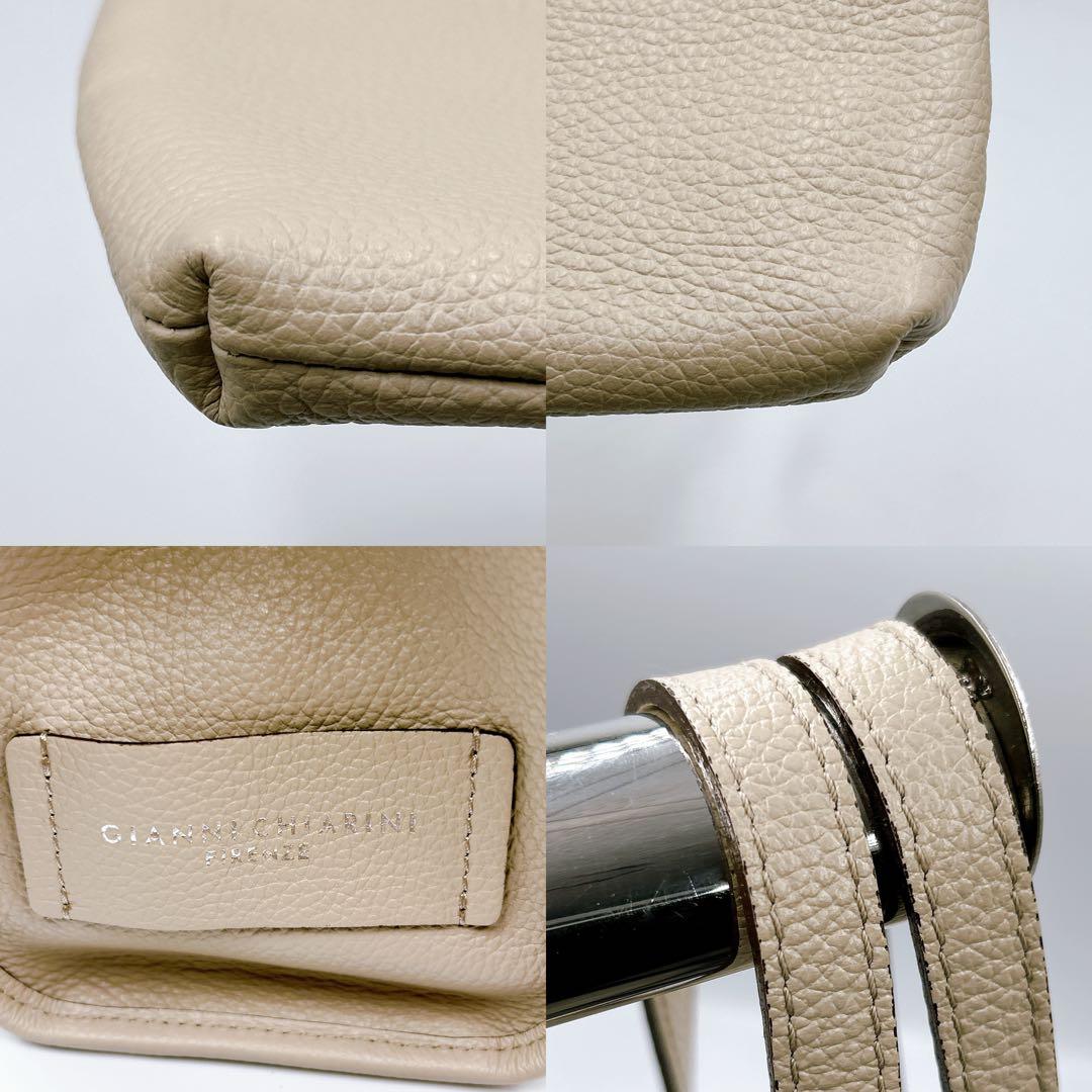 ✨新品級✨【GIANNI CHIARINI】マルチェッラ ポーチ付 トートバッグ