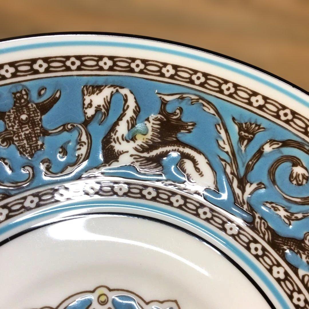 ウェッジウッド フロレンティーン ターコイズ スープカップ&ソーサー6客セット