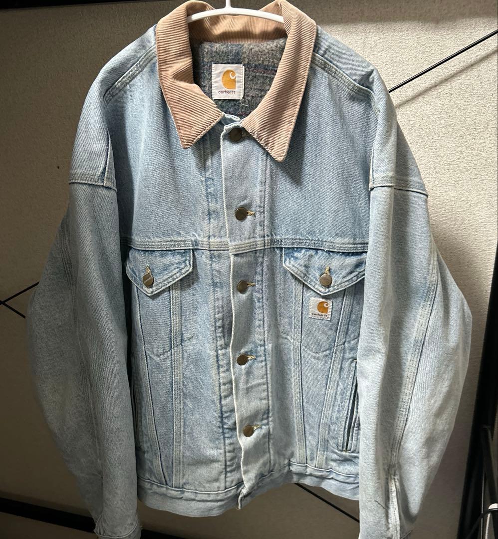 Carhartt 80-90s 　デニムトラッカージャケット　コーデュロイ襟