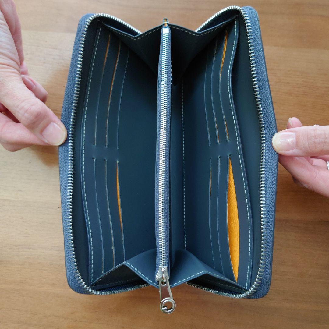 【美品】【購入証明書付】GOYARD/ゴヤール マティニオンGMウォレットグレー