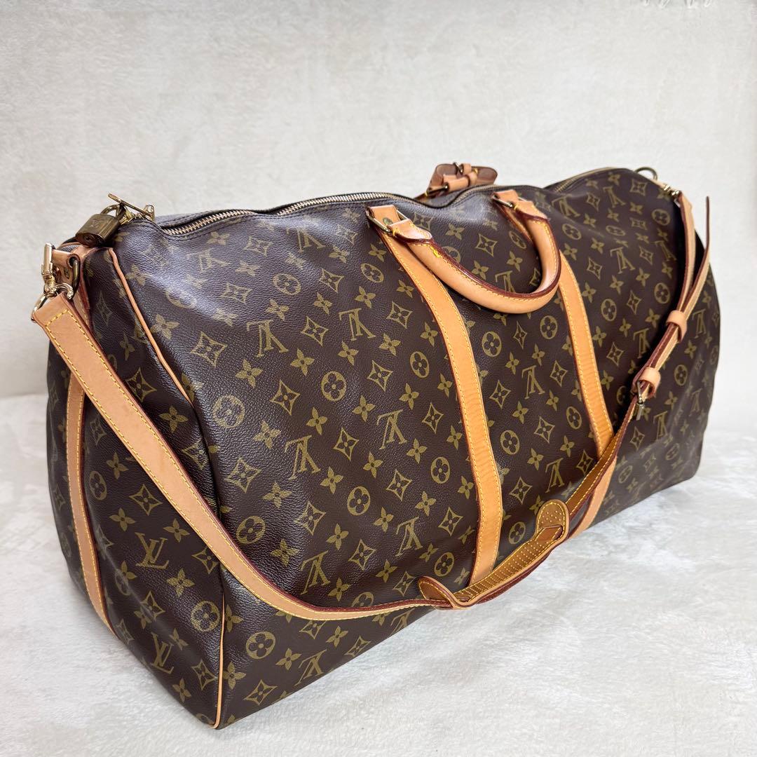 【美品】　Louis Vuitton ヴィトン キーポル60 バンドリエール
