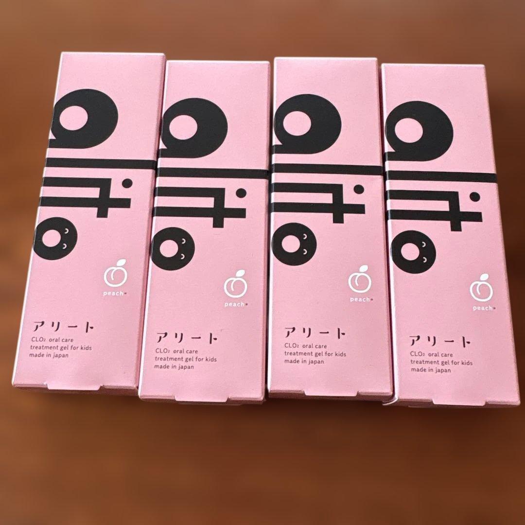 アリート 子供用歯磨き粉 ピーチ　30g×4本