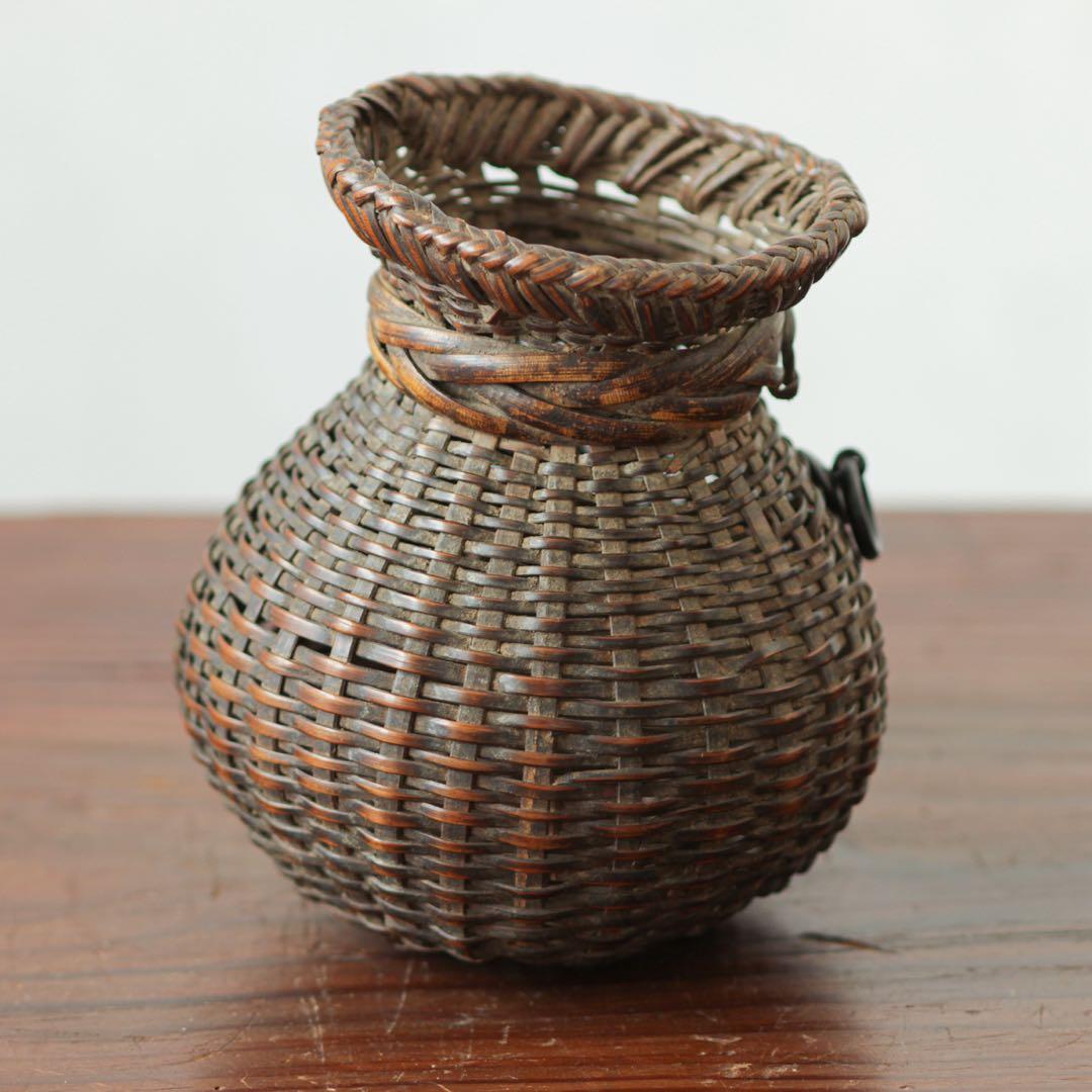 魚籠　花籠　花器　竹