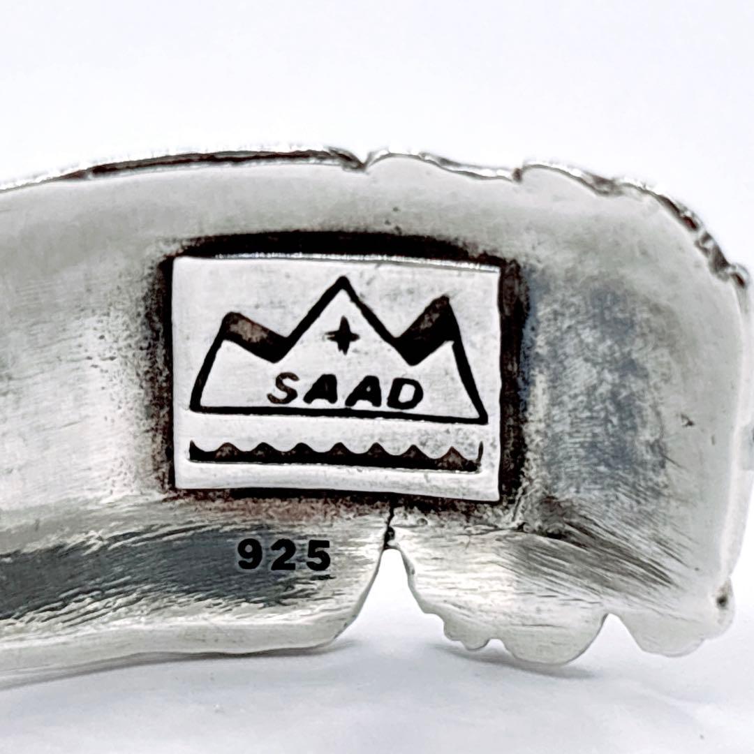 ✨美品✨ 訳あり SAAD サード フェザーモチーフ シルバー バングル 925