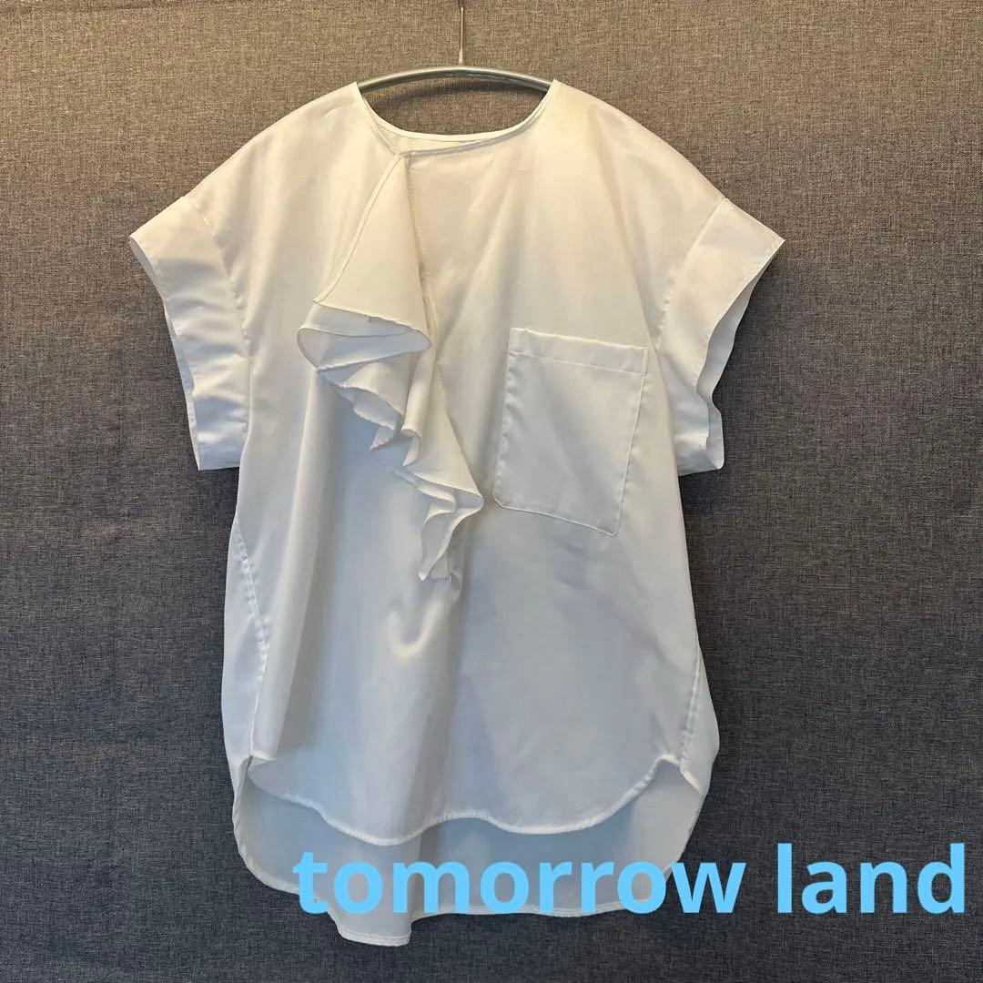 未使用　美品　トゥモローランド　BACCA 白　ブラウス　シャツ　半袖