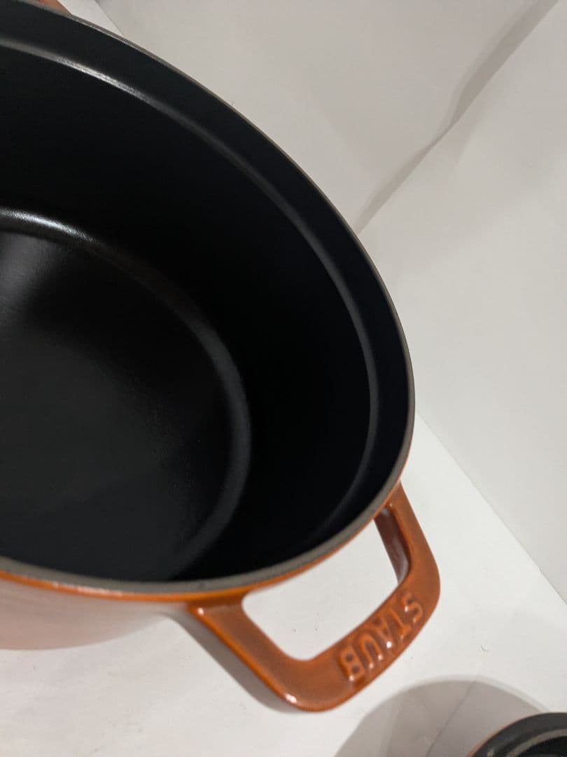Staub　ココット・ロンド　シナモン　24cm　ストウブ