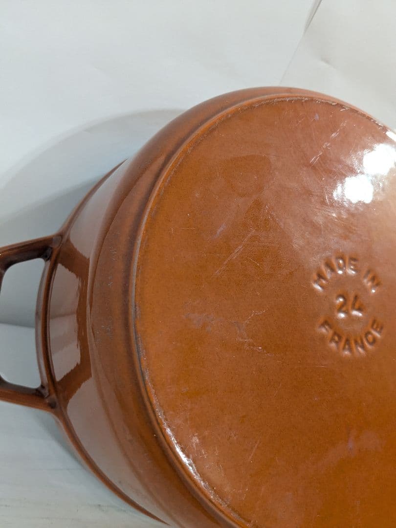 Staub　ココット・ロンド　シナモン　24cm　ストウブ