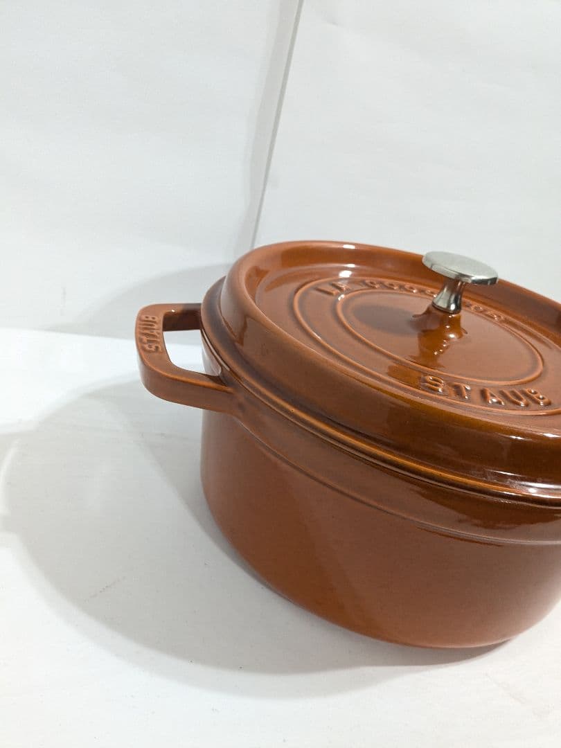 Staub　ココット・ロンド　シナモン　24cm　ストウブ