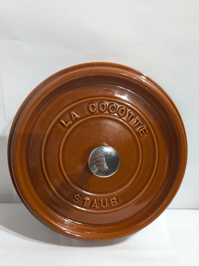 Staub　ココット・ロンド　シナモン　24cm　ストウブ