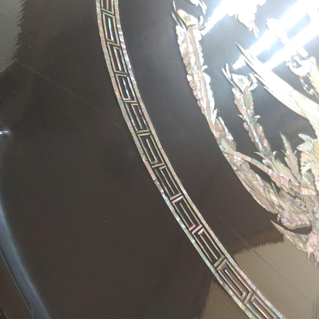 螺鈿細工　丸テーブル