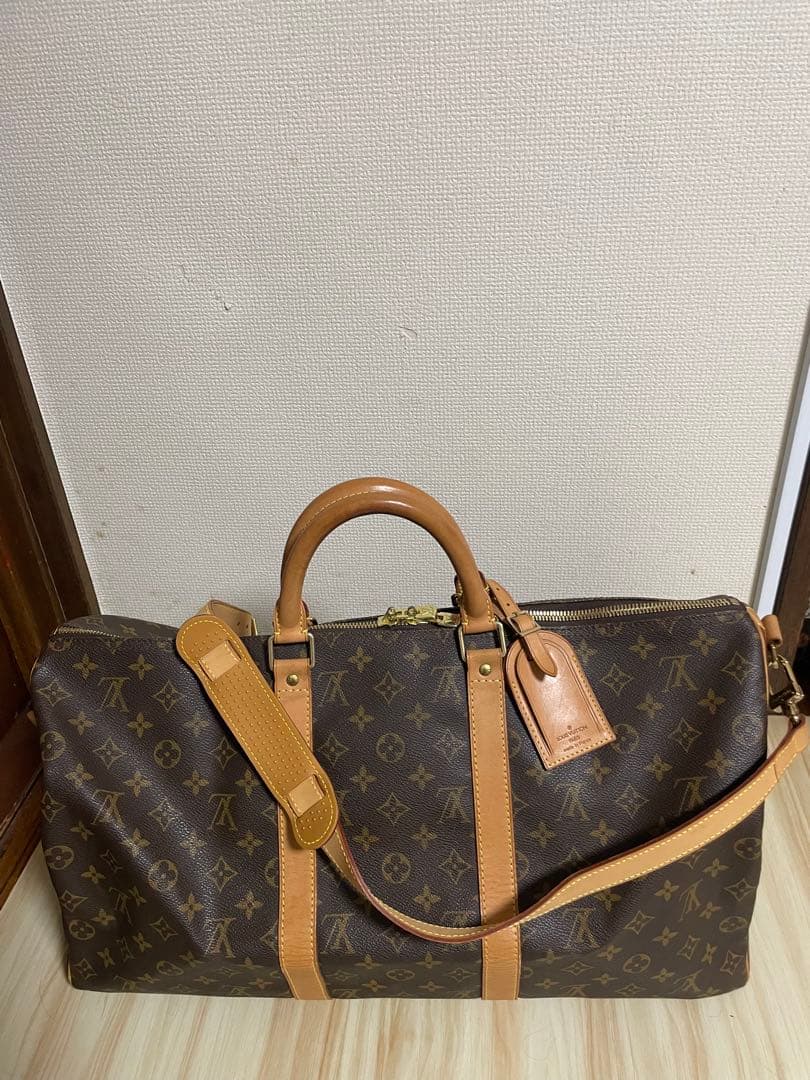 美品 ルイ・ヴィトン モノグラム ボストンバッグ　キーポル バンドリエール50