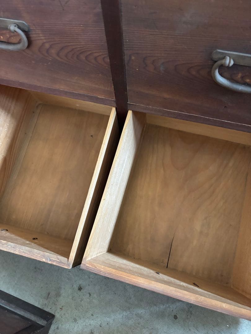 古い和箪笥②引出7杯 時代箪笥/収納/和モダンローボードチェスレトロ