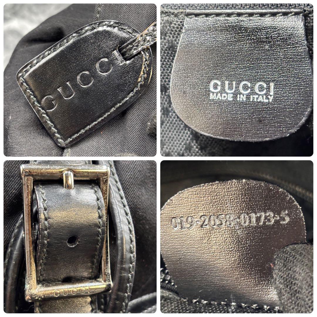 ✨美品✨GUCCI リュック バッグパック レザー ブラック 黒 シルバー金具