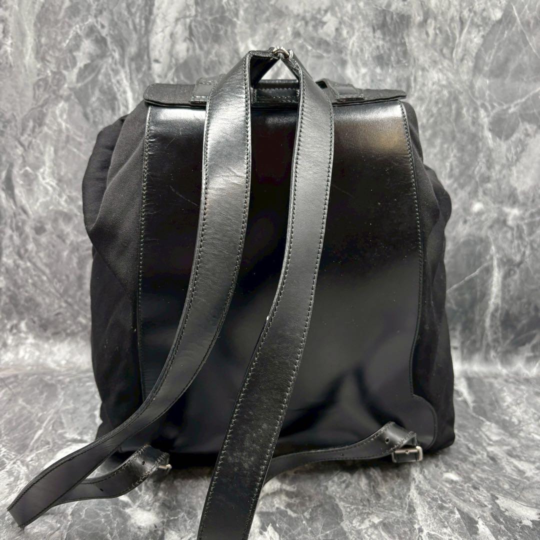 ✨美品✨GUCCI リュック バッグパック レザー ブラック 黒 シルバー金具