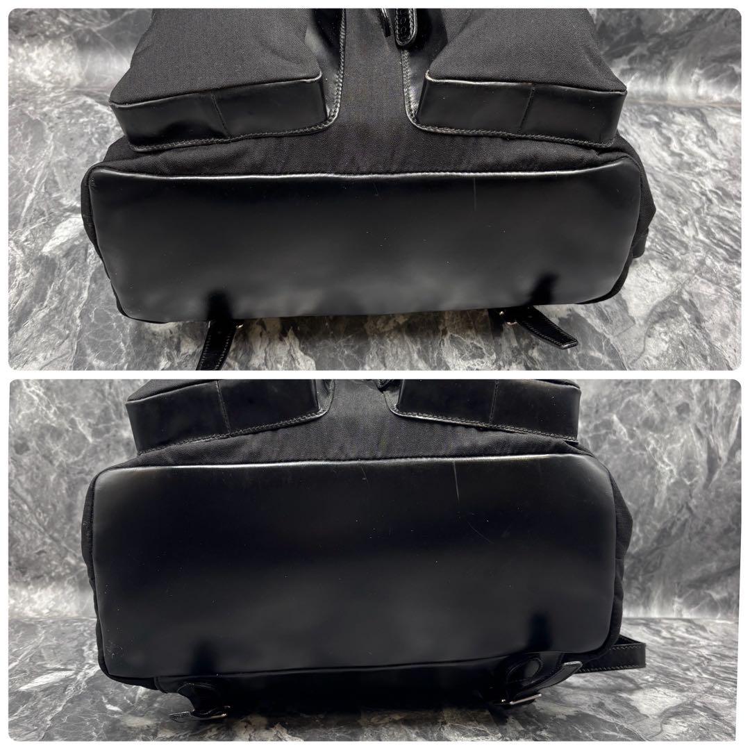 ✨美品✨GUCCI リュック バッグパック レザー ブラック 黒 シルバー金具