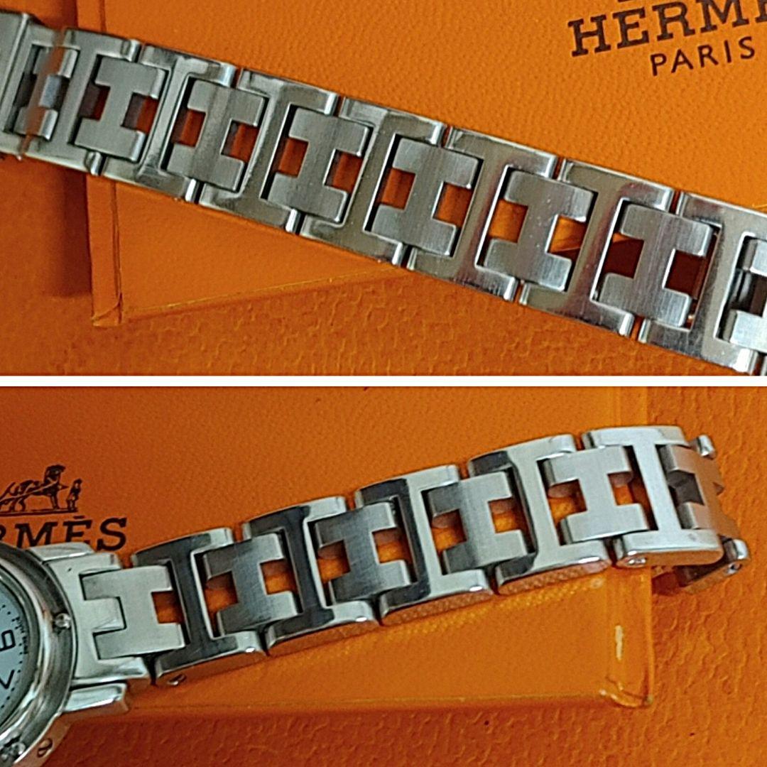 エルメス時計/極極極美品CL4.210新品回路電池新品仕上げ正常稼働品レディース