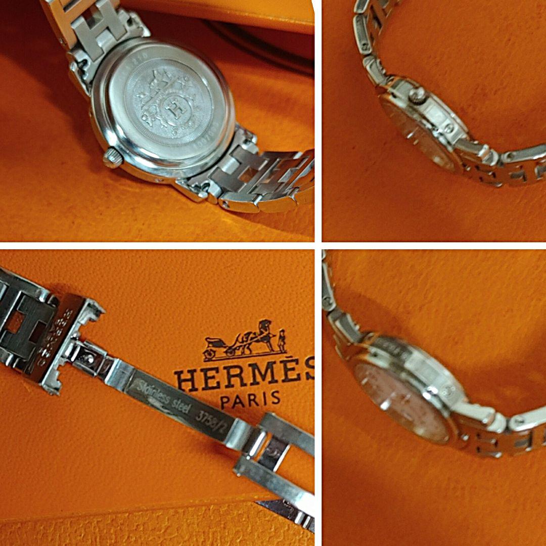 エルメス時計/極極極美品CL4.210新品回路電池新品仕上げ正常稼働品レディース