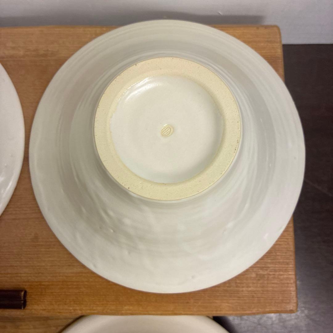 新品　陶器　陶芸作家　角底丼鉢6個 584