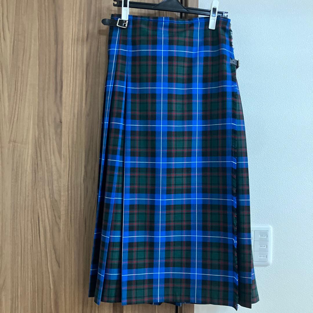 試着のみ【GLEN FYNEグレンファイン】SLOBE別注 プリーツスカート