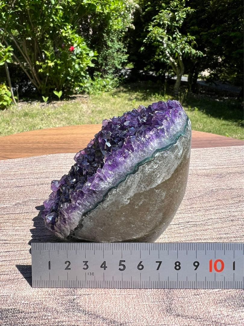 A618 高品質アメジストドーム パワーストーン 紫水晶 天然石 置き物