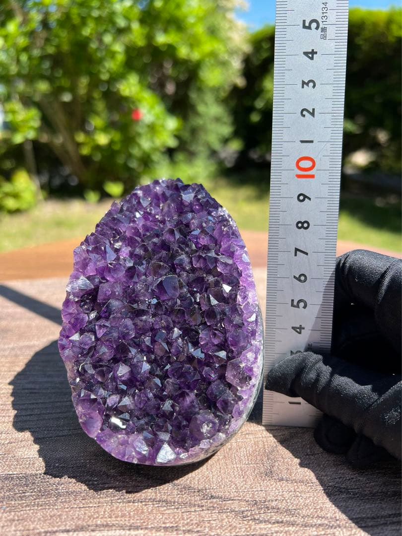 A618 高品質アメジストドーム パワーストーン 紫水晶 天然石 置き物
