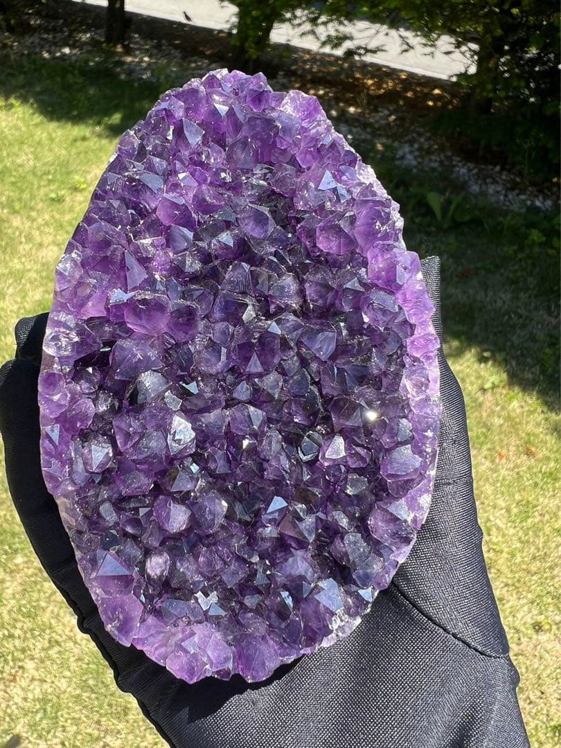 A618 高品質アメジストドーム パワーストーン 紫水晶 天然石 置き物