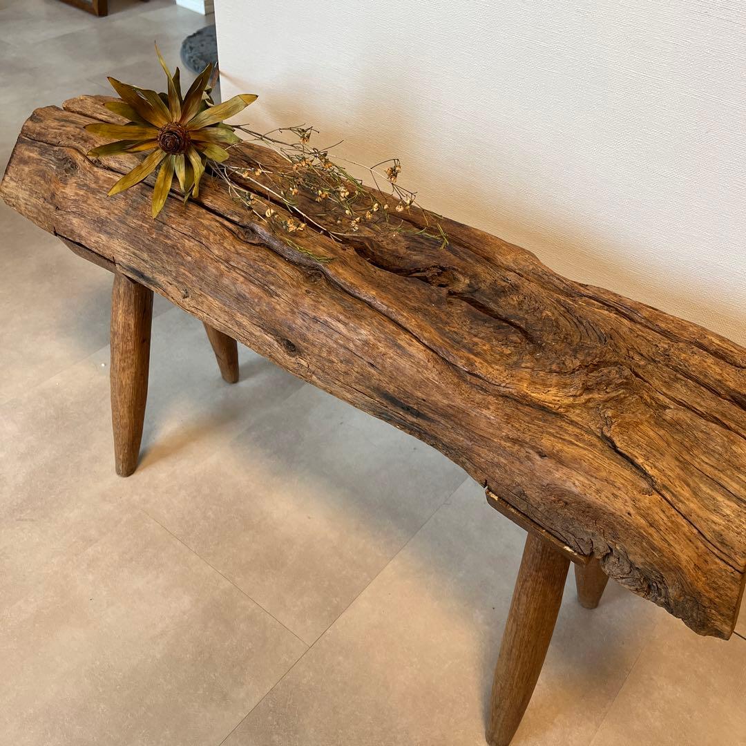 ウッドスツール　天然木ベンチ　飾り台 玄関 おしゃれ 北欧