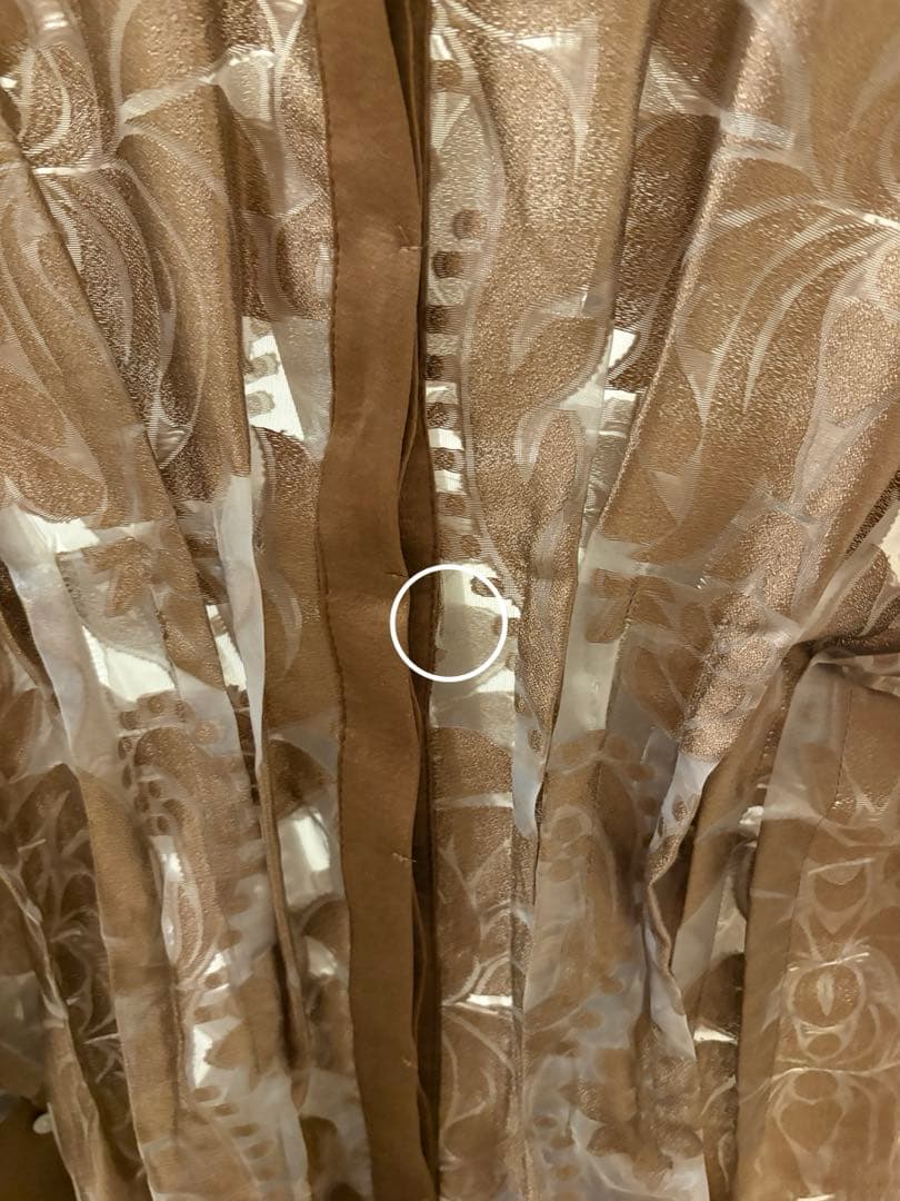 Ameri アメリ　und sheer jacquard tuck dress