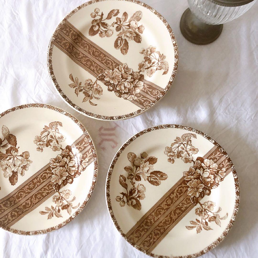 グランデポ　エミールブルジョワ　ディナープレート A フランスアンティーク食器