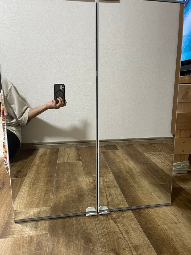 両面壁掛け鏡　IKEA ENHET