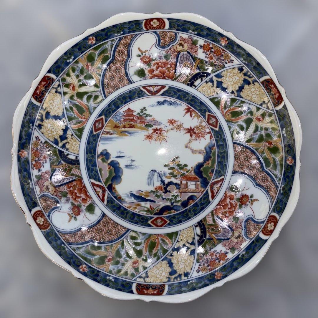 有田焼 伊万里様式 色絵 大皿 4枚組 金彩入り 日本製