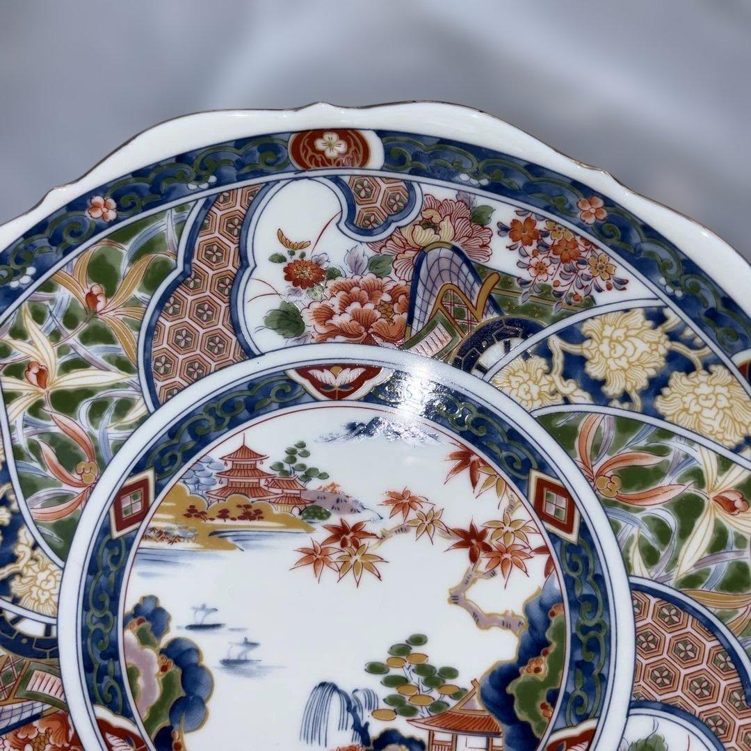 有田焼 伊万里様式 色絵 大皿 4枚組 金彩入り 日本製