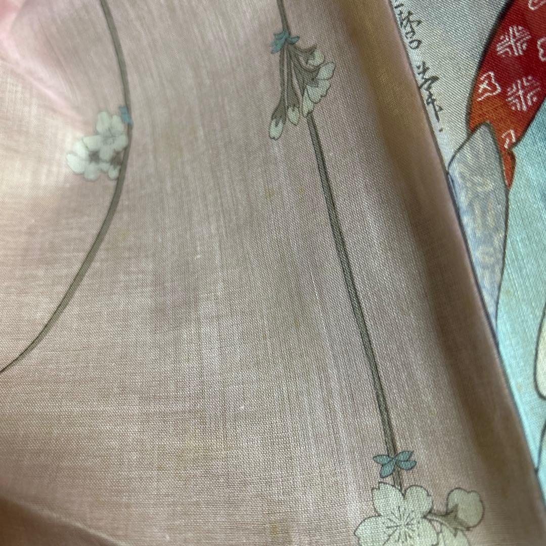 大判ハンカチ　テーブル掛け　風呂敷　喜多川歌麿　京都祇園KATORIYA 京友禅