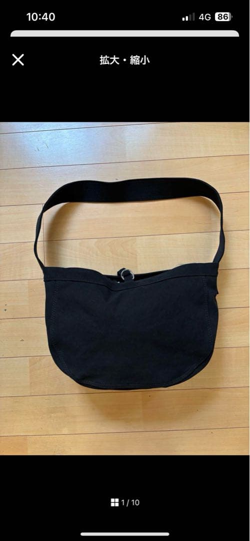 T.TタイガタカハシTAIGA TAKAHASHIニュースボーイバッグブラック