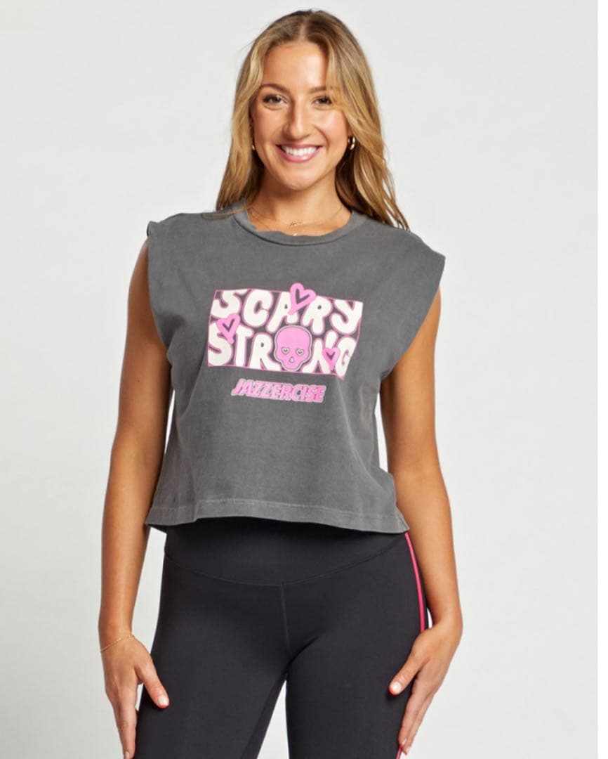 ジャザサイズ新品JAZZERCISE グレー タンクトップ　サイズM