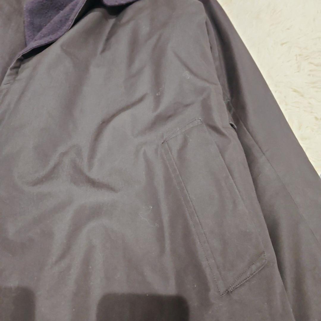 美品 サイズ2 15aw タイロッケンコート コモリ ウールナッピング 紺 黒
