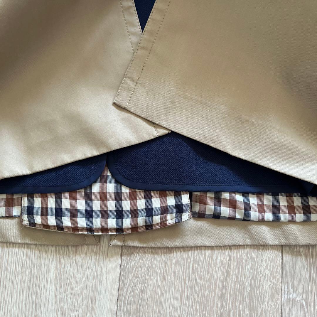 アクアスキュータム　トレンチコート　サイズ6 ベルト・ライナー付き