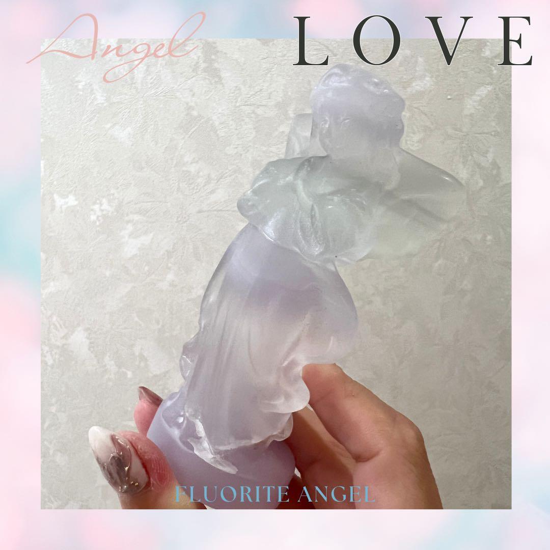 フローライト 天然石 Fluorite angel໒꒱· ゜