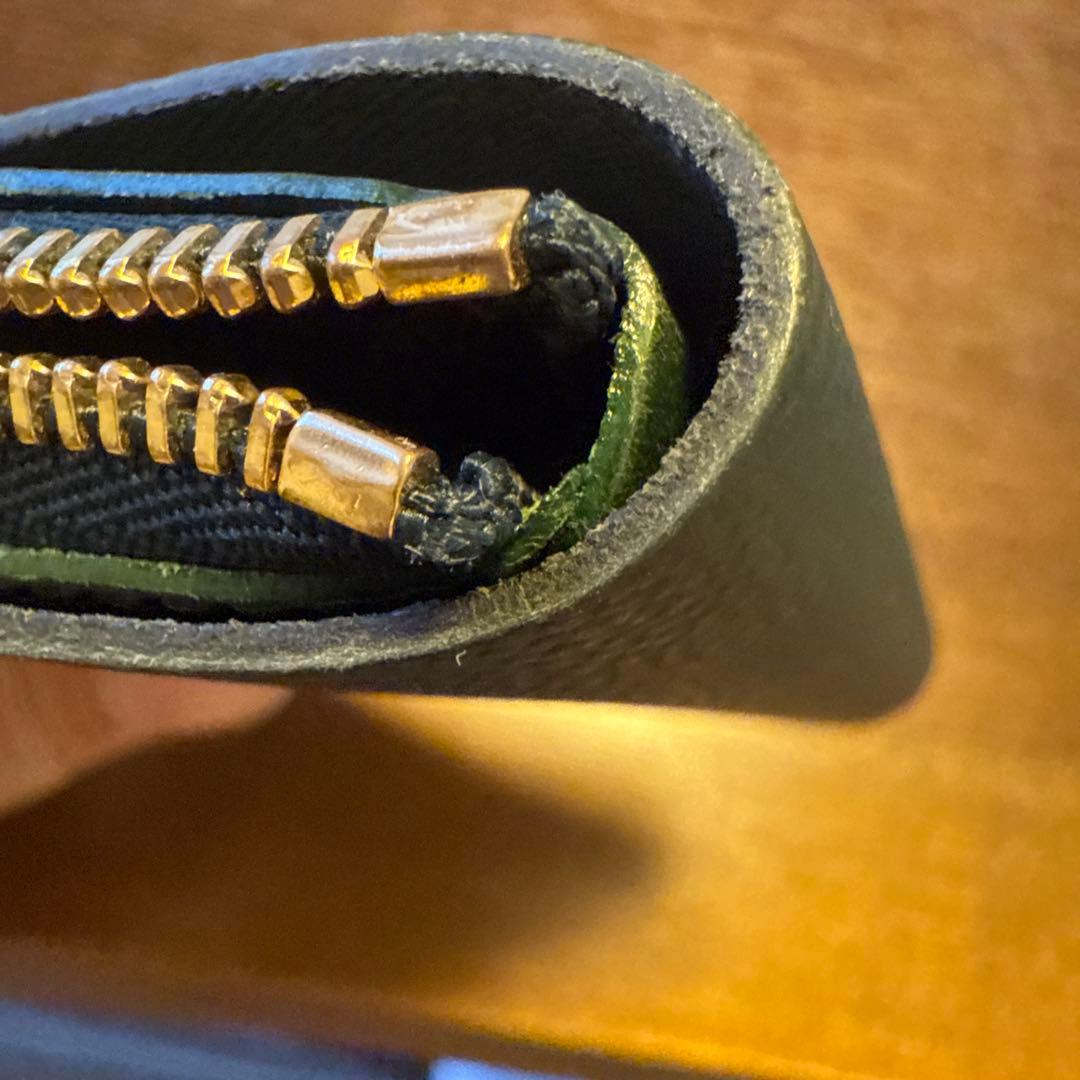 小さく薄い財布 Saku ver.3 Noblessa moku 緑