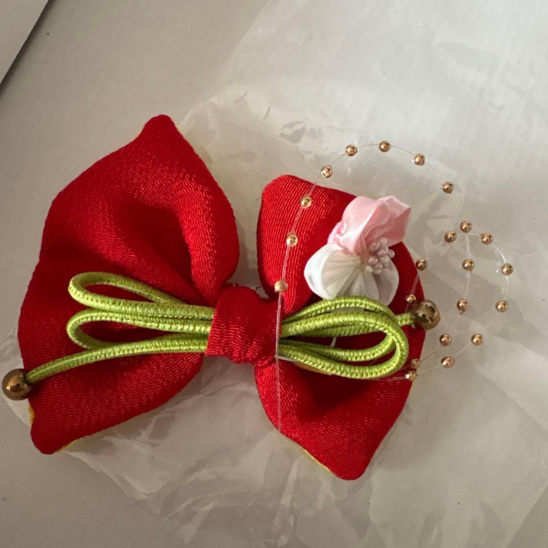 七五三　3歳　着物フルセット　下駄　巾着　付き　ユーズド